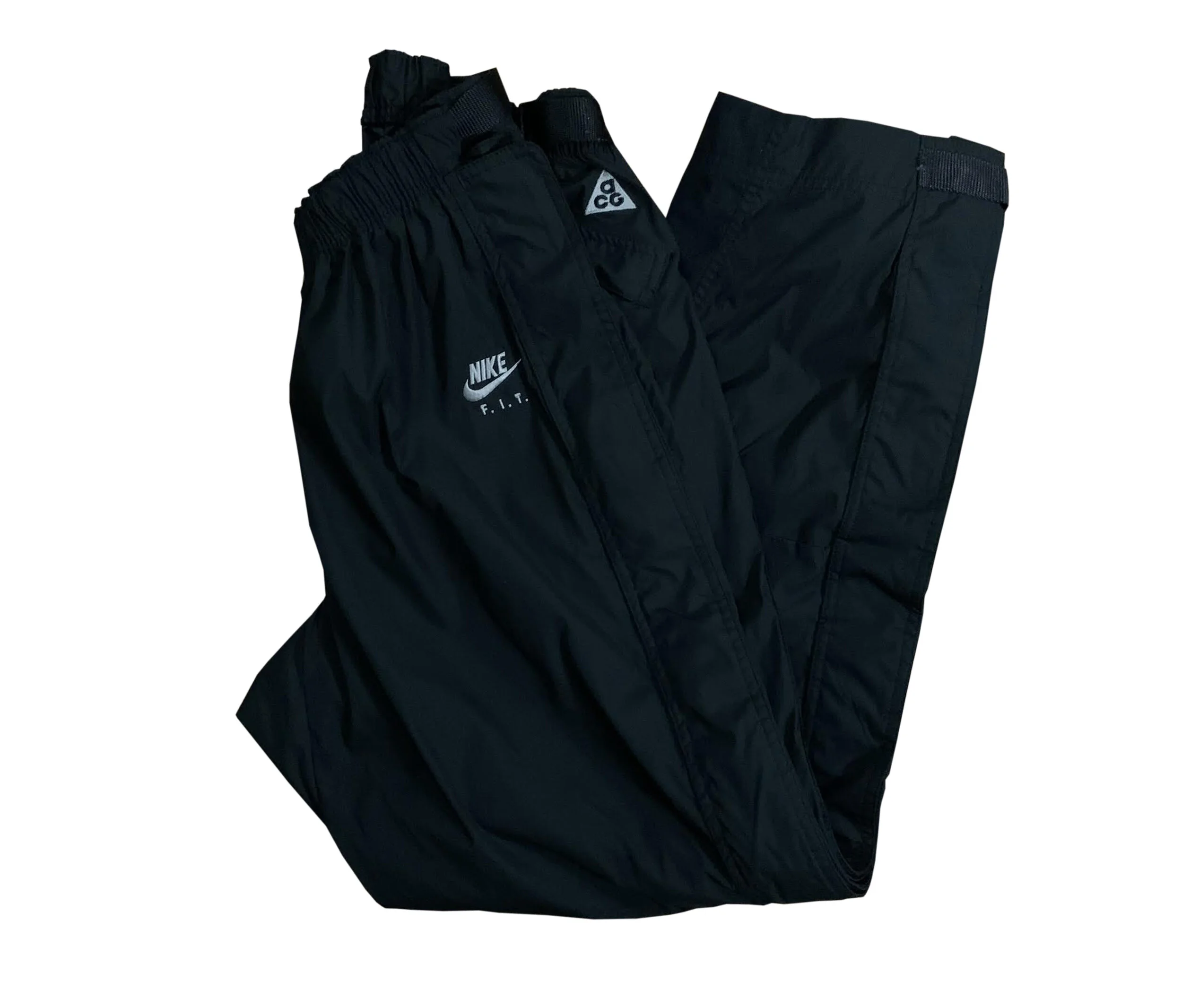 Vintage Nike ACG F.I.T. Black / White Pants (Size M) — Roots